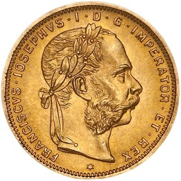 Marengo Austriaco d'oro 20 Franchi Francesco Giuseppe I - Euronummus SpA