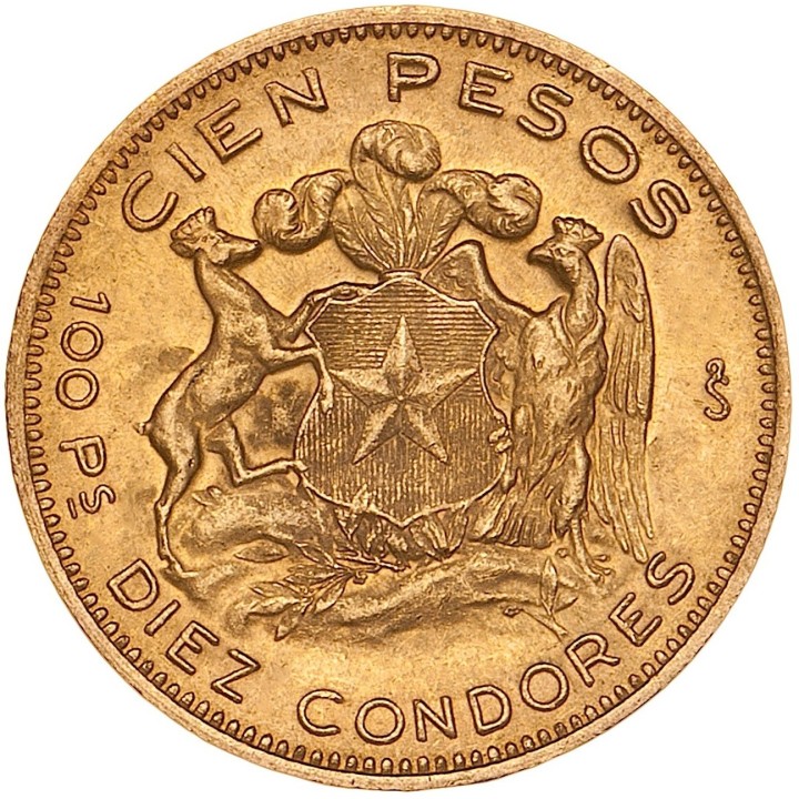 Chile 100 Pesos oro