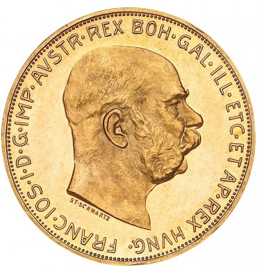 Austria 100 Corone oro