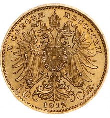 Austria 10 Corone oro 2