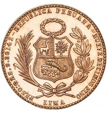 Perù 20 Soles oro 2