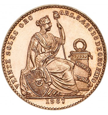 Perù 20 Soles oro