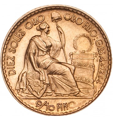 Perù 10 Soles oro