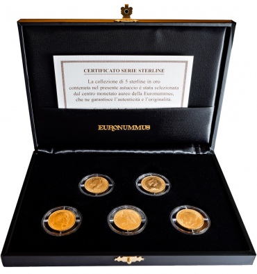 Cofanetto 5 Sterline oro
