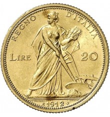 Marengo 20 Lire Vittorio Emanuele III "Aratrice" (Italia)