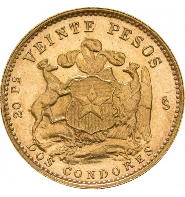 Chile 20 Pesos oro