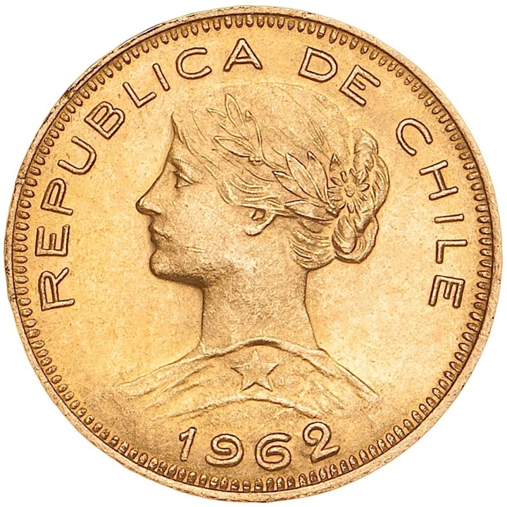 Chile 50 Pesos oro