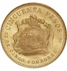 Chile 50 Pesos oro